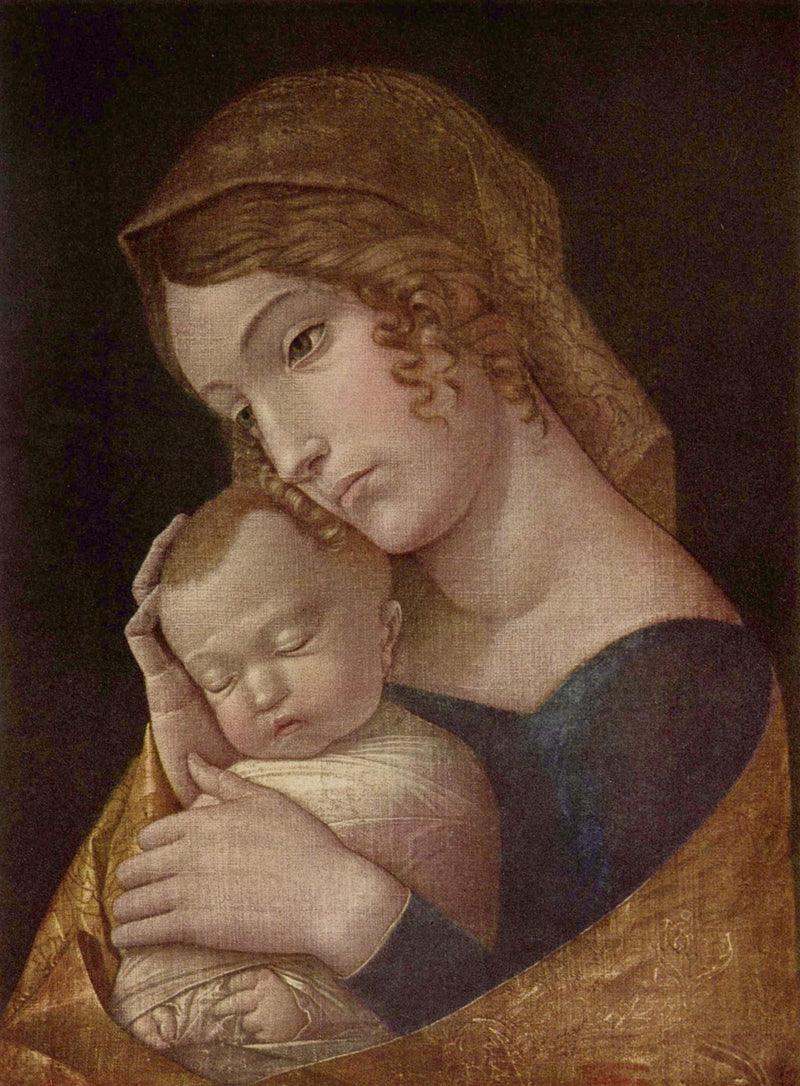 Uyuyan Çocukla Meryem Ana - Andrea Mantegna