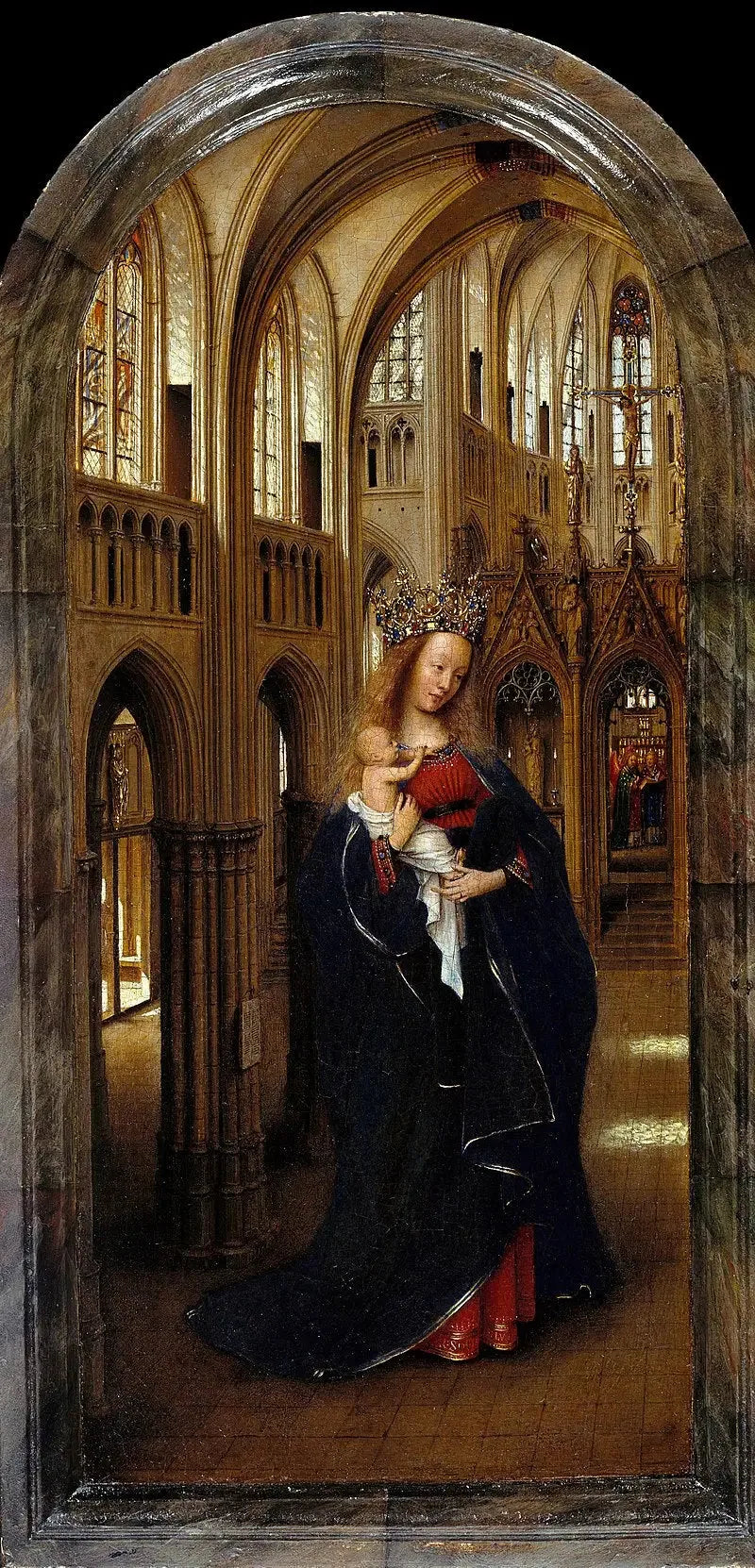 İsa'nın Meryem Ana ile Kilisede - Jan van Eyck