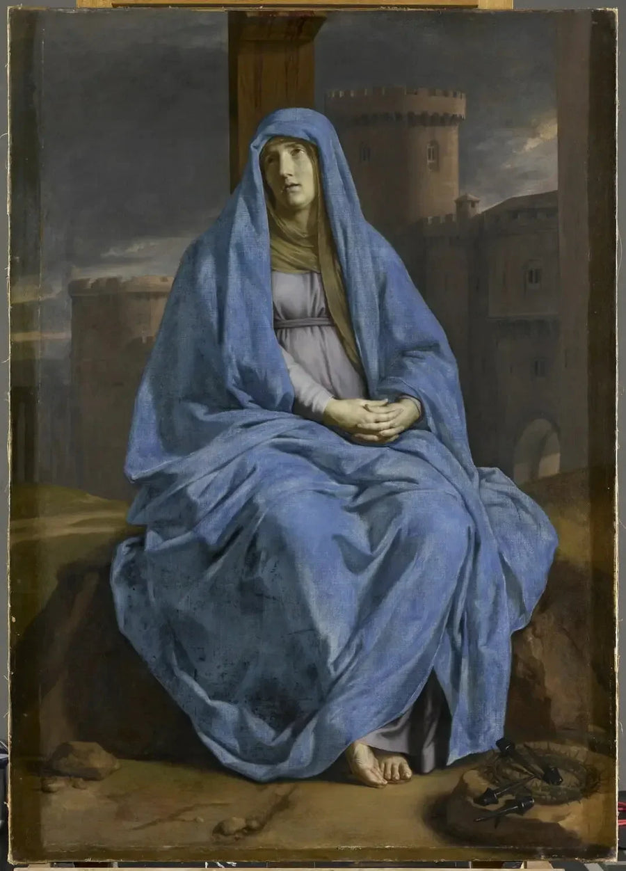 Çarmıha Geriliş'te Acı Çeken Meryem - Philippe de Champaigne