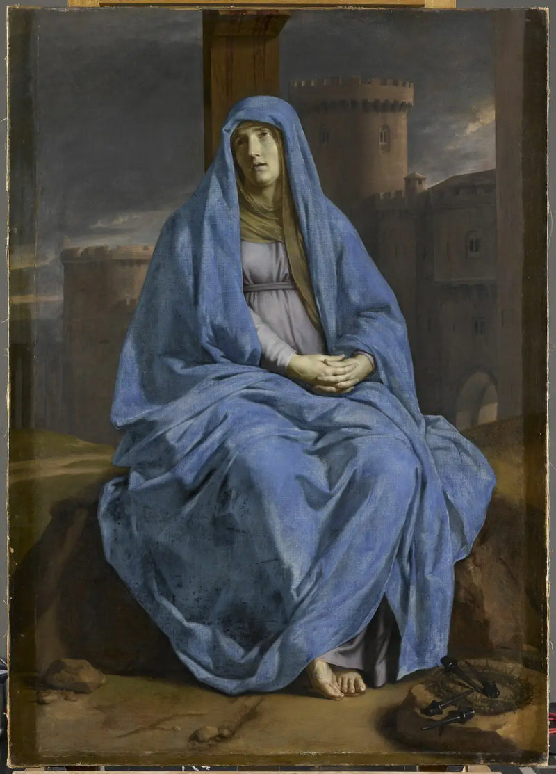 Çarmıha Geriliş'te Acı Çeken Meryem - Philippe de Champaigne