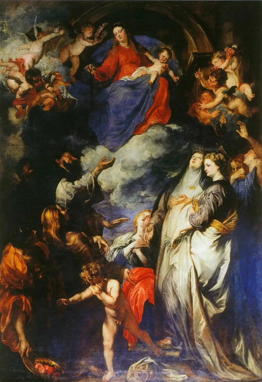 Meryem Ana ve Gül Hanesi - Antoine van Dyck