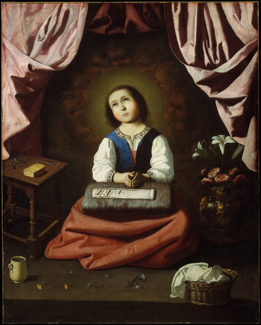 Meryem Çocuk Heyecan İçinde - Francisco de Zurbarán