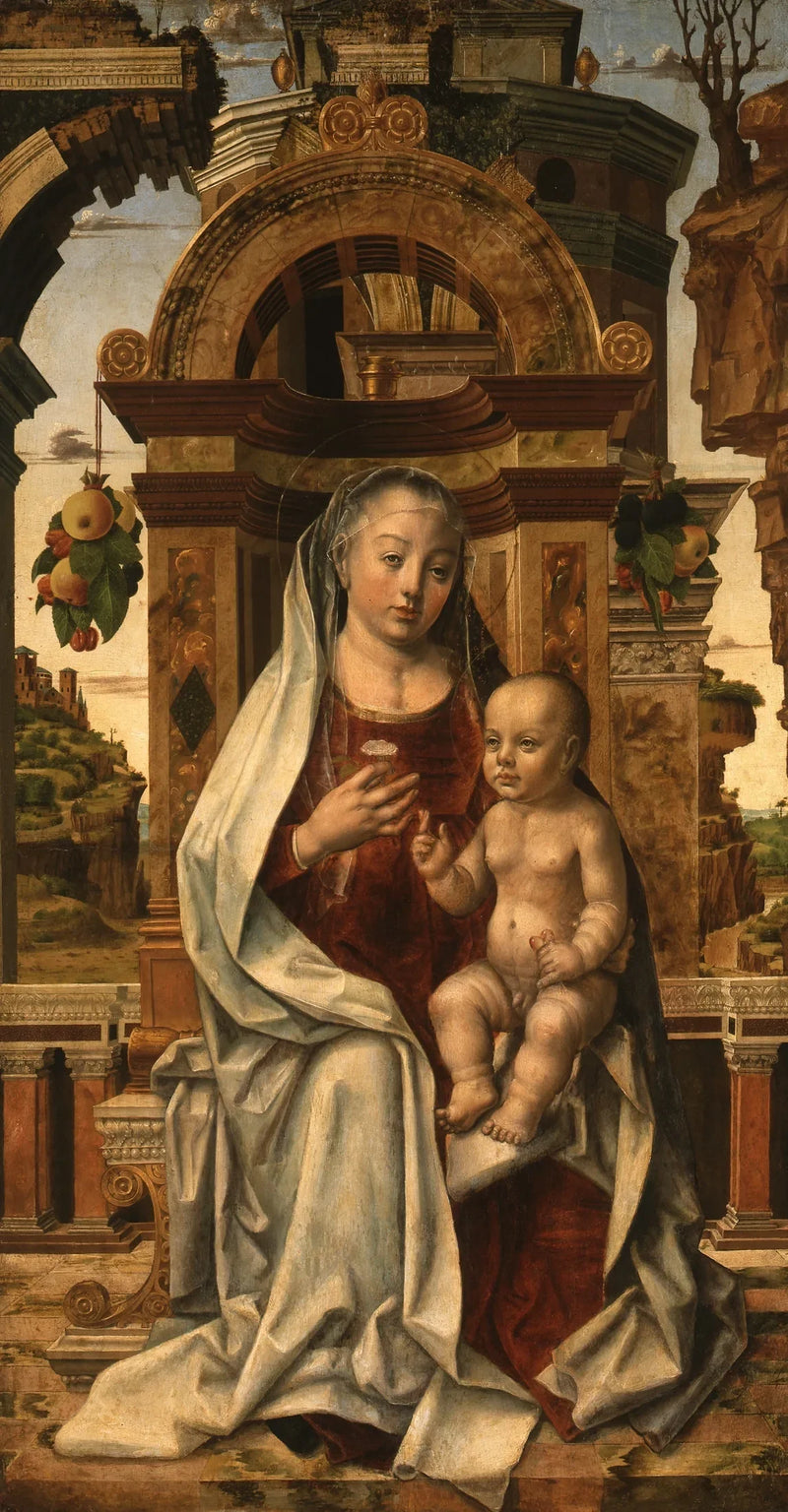 Majestede Meryem Ana ve Çocuk - Pedro Berruguete
