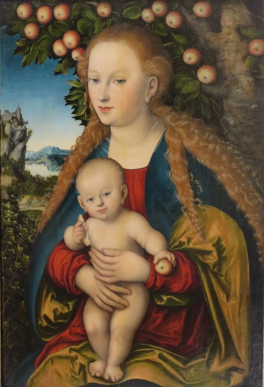Bakire ve Çocuk İsa, Elma Ağacının Altında - Lucas Cranach the Elder