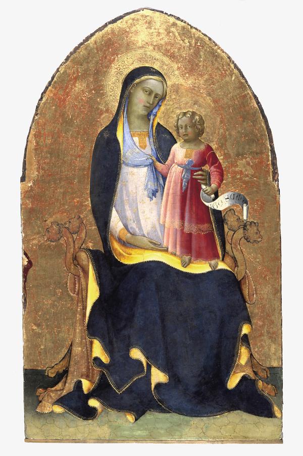 Majestede Meryem ve Çocuk - Lorenzo Monaco