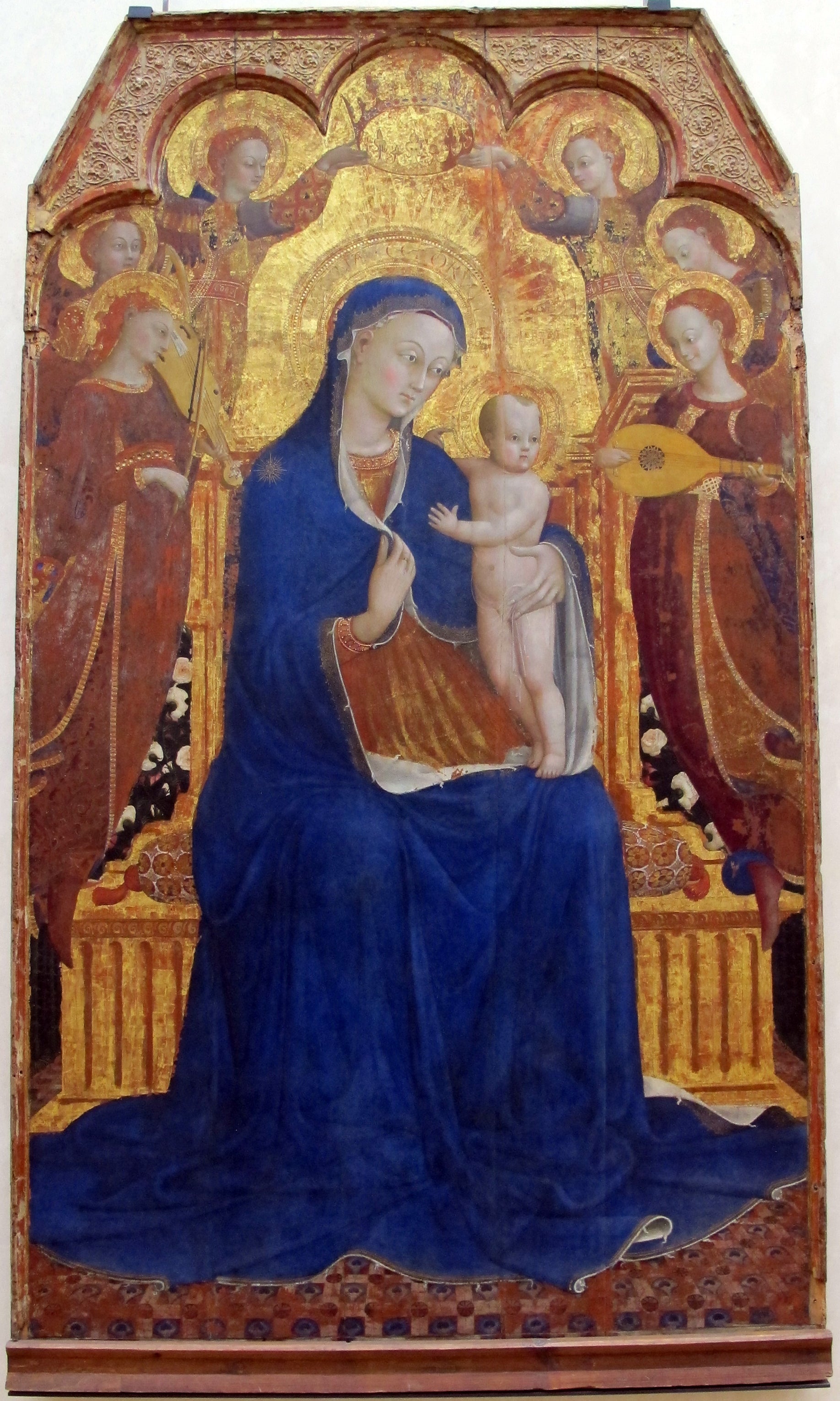 La Vierge et l'Enfant entourés d'anges - Stefano di Giovanni (Sassetta)