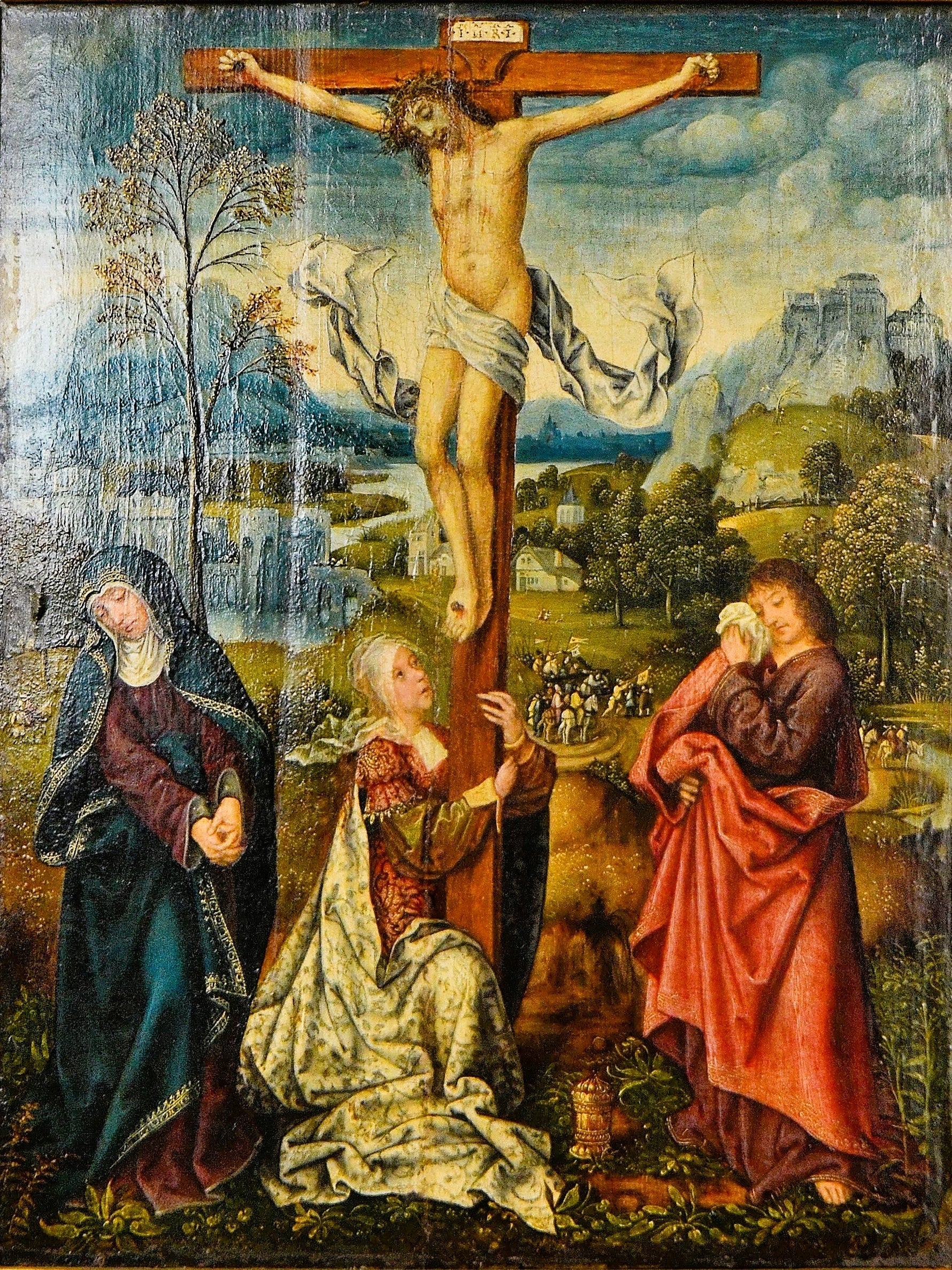 La Vierge, Marie Madeleine et saint Jean au pied de la Croix - Quentin Metsys