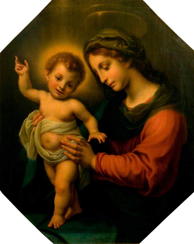 Ayakta Çocuklu Meryem Ana - Carlo Dolci