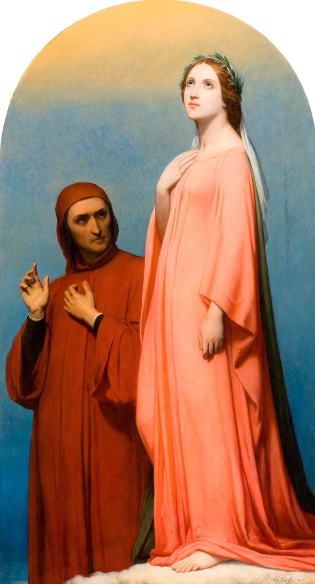 La Vision, Dante ve Beatrice - Ary Scheffer