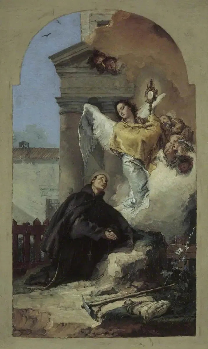 Saint Pascal Baylon'un Eucharistia Vizyonu - Giovanni Battista Tiepolo