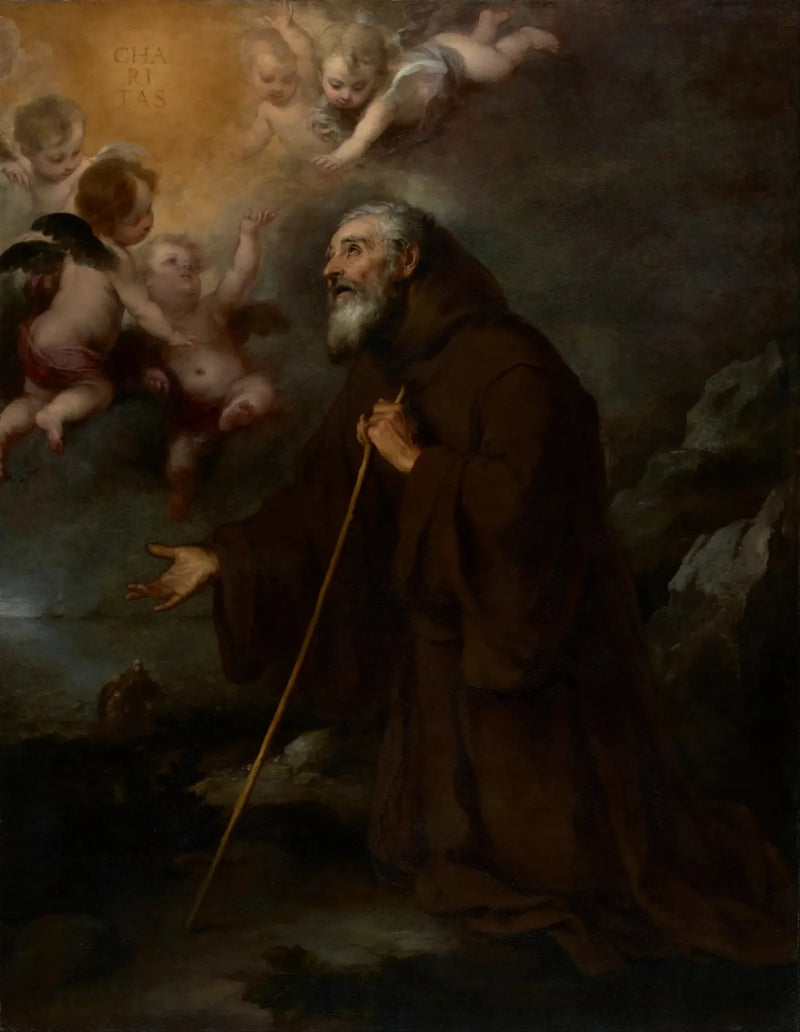 Saint François de Paule'nin Vizyonu - Bartolomé Esteban Murillo