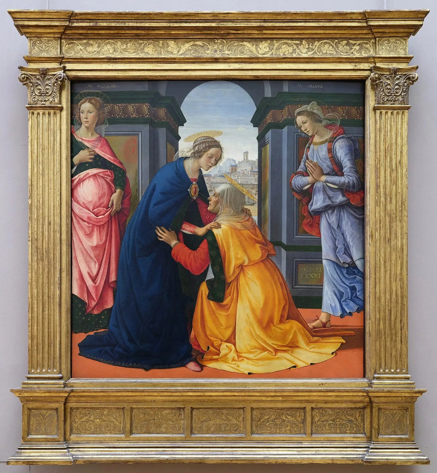 Meryem Ana ve Meryem Salome ile Ziyaret - Domenico Ghirlandaio