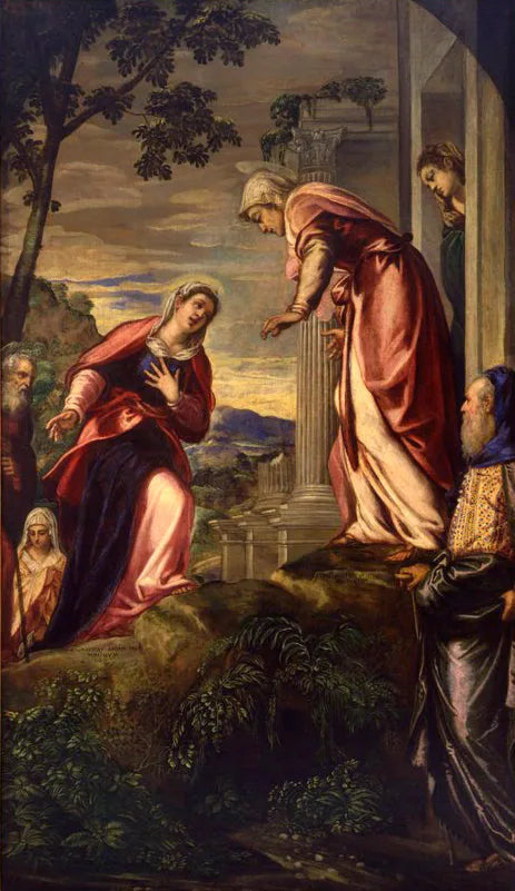 La Visitation - Jacopo Tintoretto image 1 reproduction de peinture à l’huile