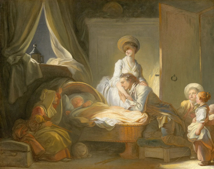 Bakıcıya Ziyaret - Jean-Honoré Fragonard