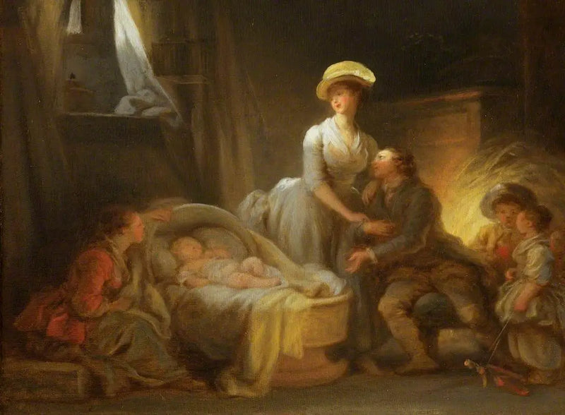 Bakıcıya Ziyaret - Jean-Honoré Fragonard