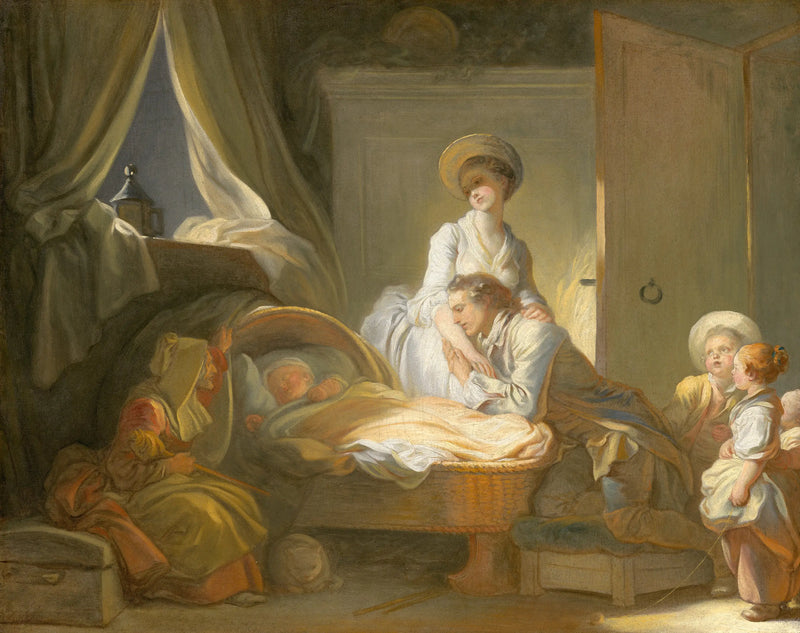 Bakıcıya Ziyaret - Jean-Honoré Fragonard