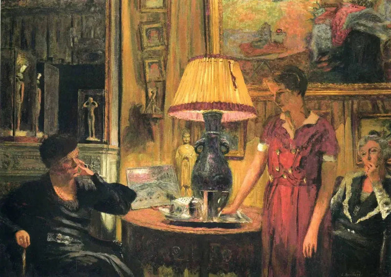 Madame Hessel'e Ziyaret - Édouard Vuillard