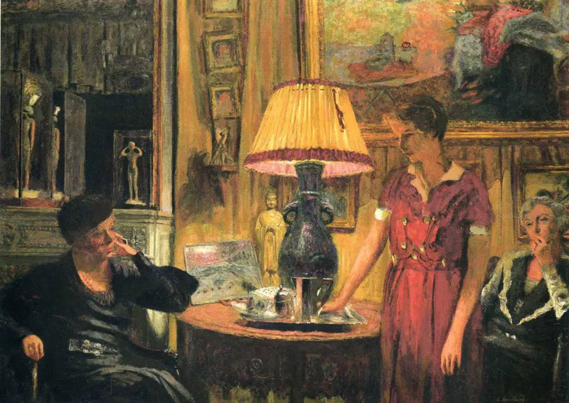 Madame Hessel'e Ziyaret - Édouard Vuillard