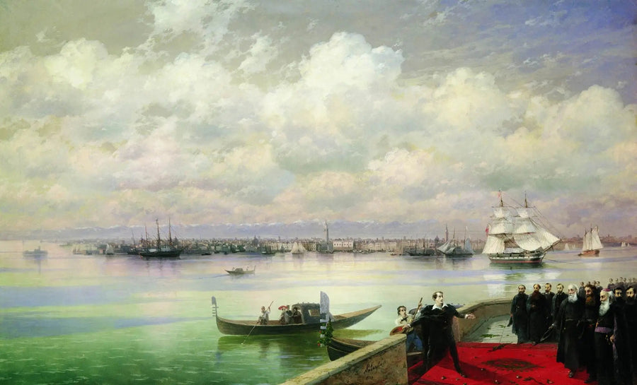 Byron'un San Lazzaro'daki Mekhitaristler Ziyareti - Ivan Aïvazovski