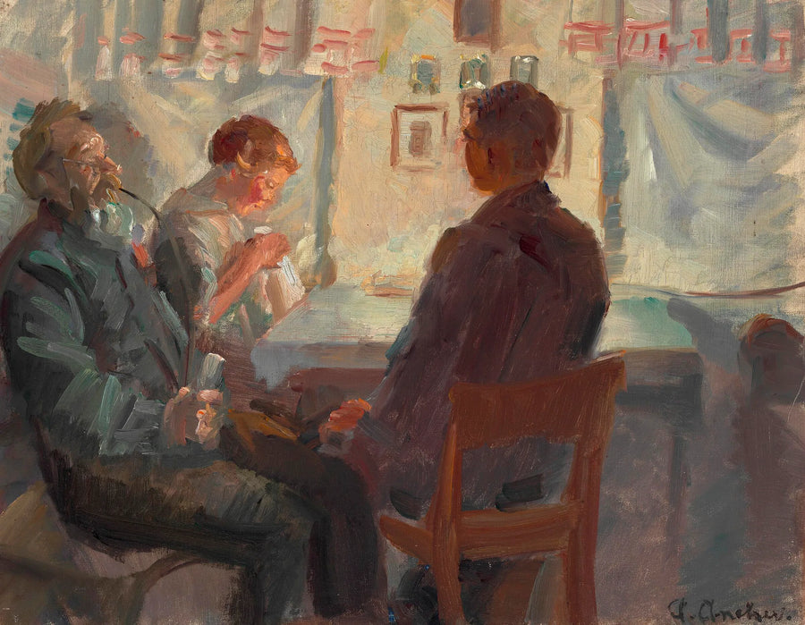 Niyetlinin Ziyareti. Çalışmak. - Anna Ancher