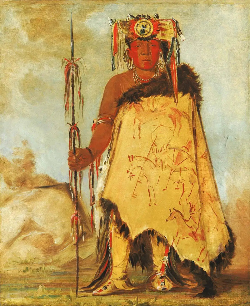 La-wée-re-coo-re-shaw-wee, savaş şefi, bir Pawnee Cumhuriyetçisi - George Catlin