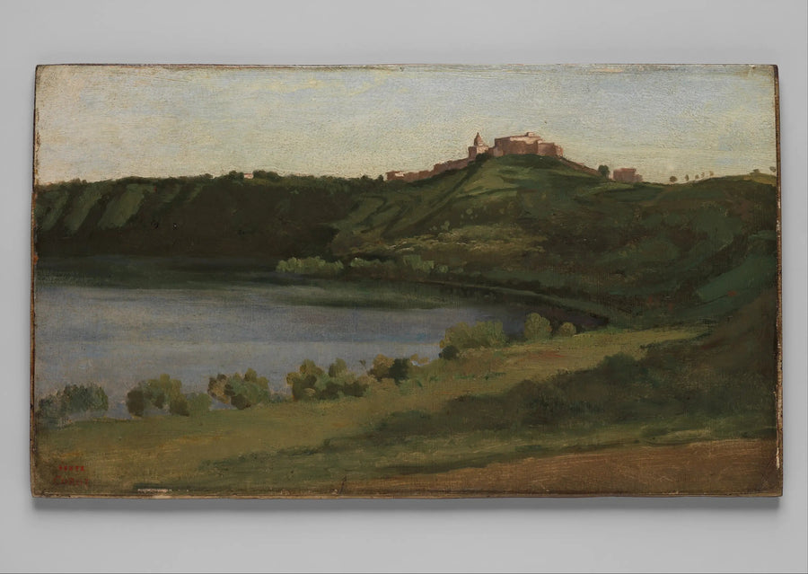 Lac Albano ve Castel Gandolfo - Jean-Baptiste Camille Corot