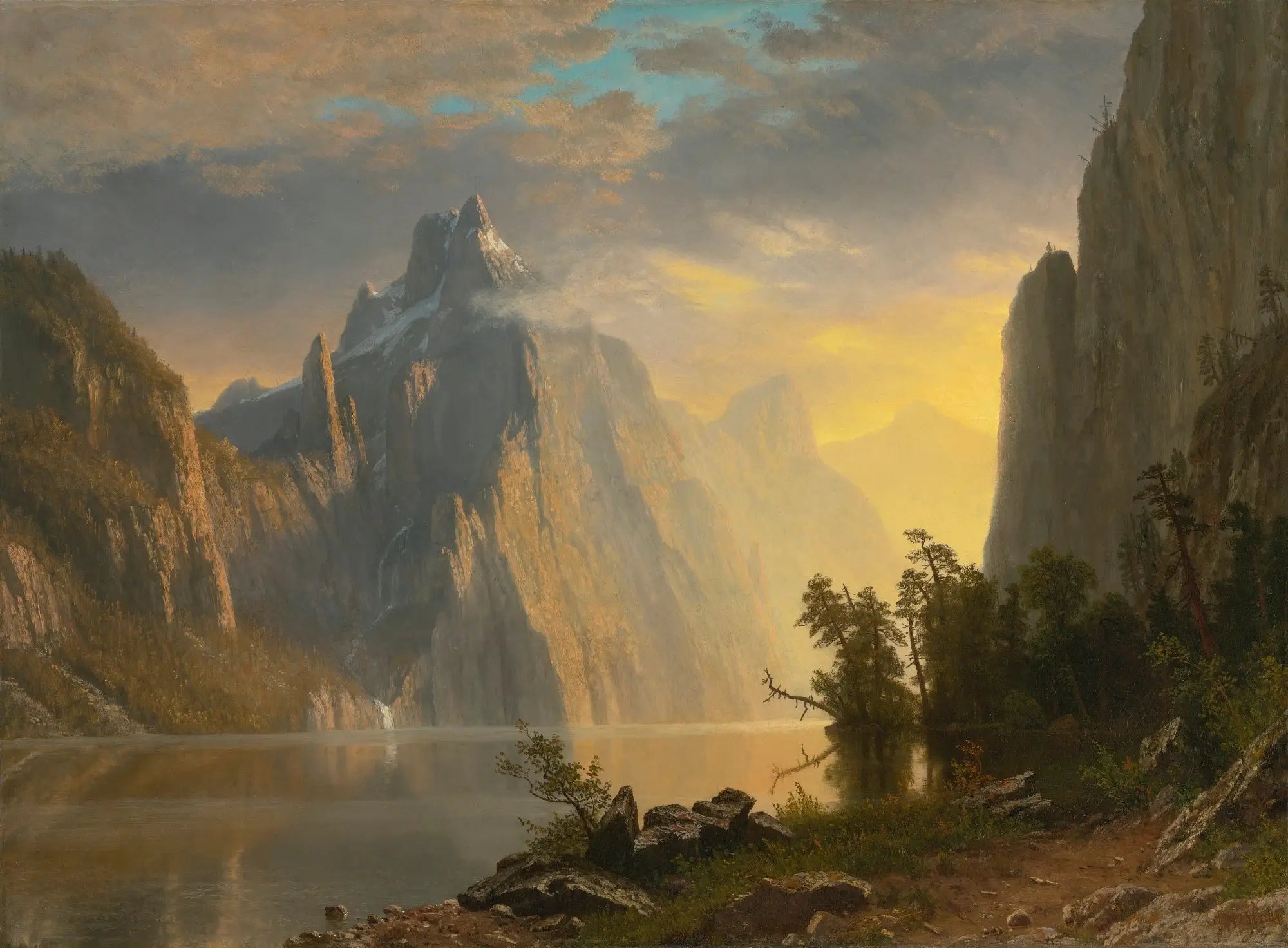Lac dans la Sierra Nevada - Albert Bierstadt - Alpha Reproduction