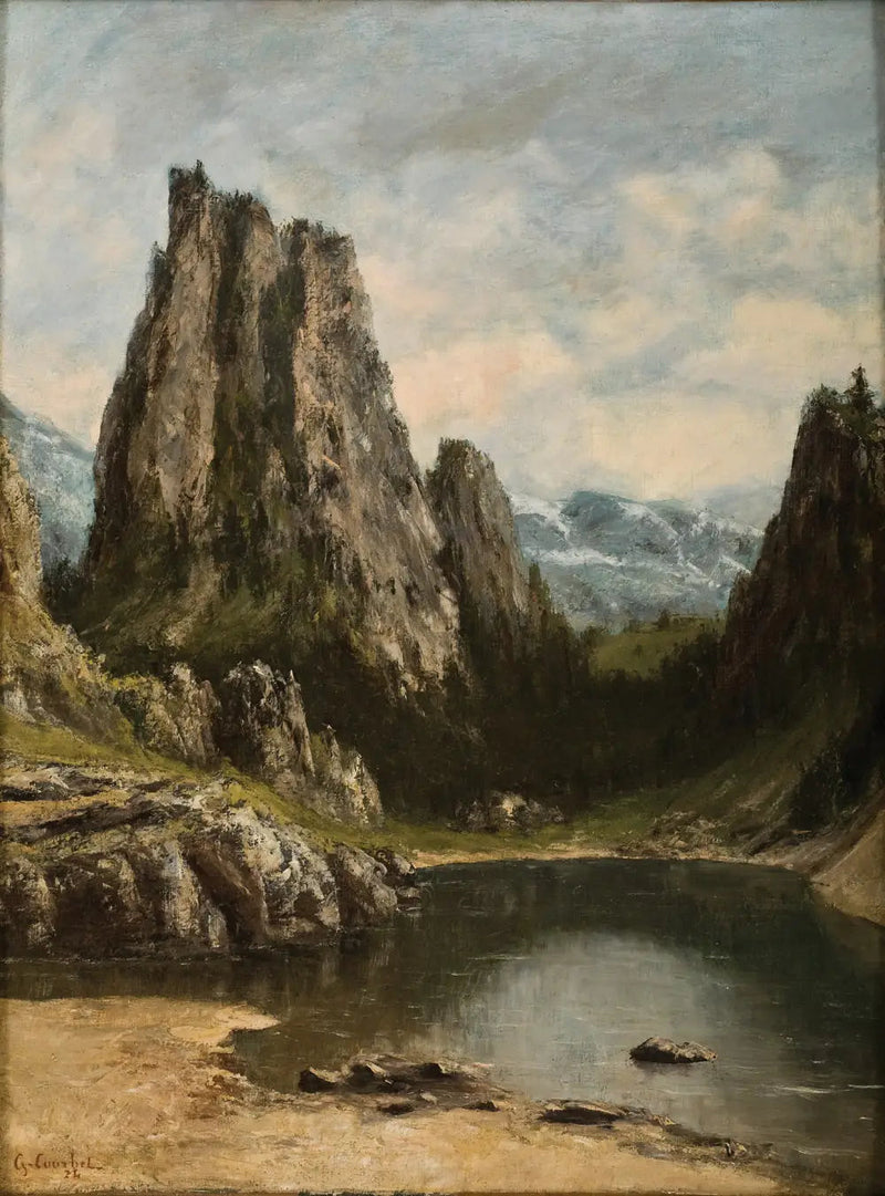 Dağlardaki Göl - Gustave Courbet