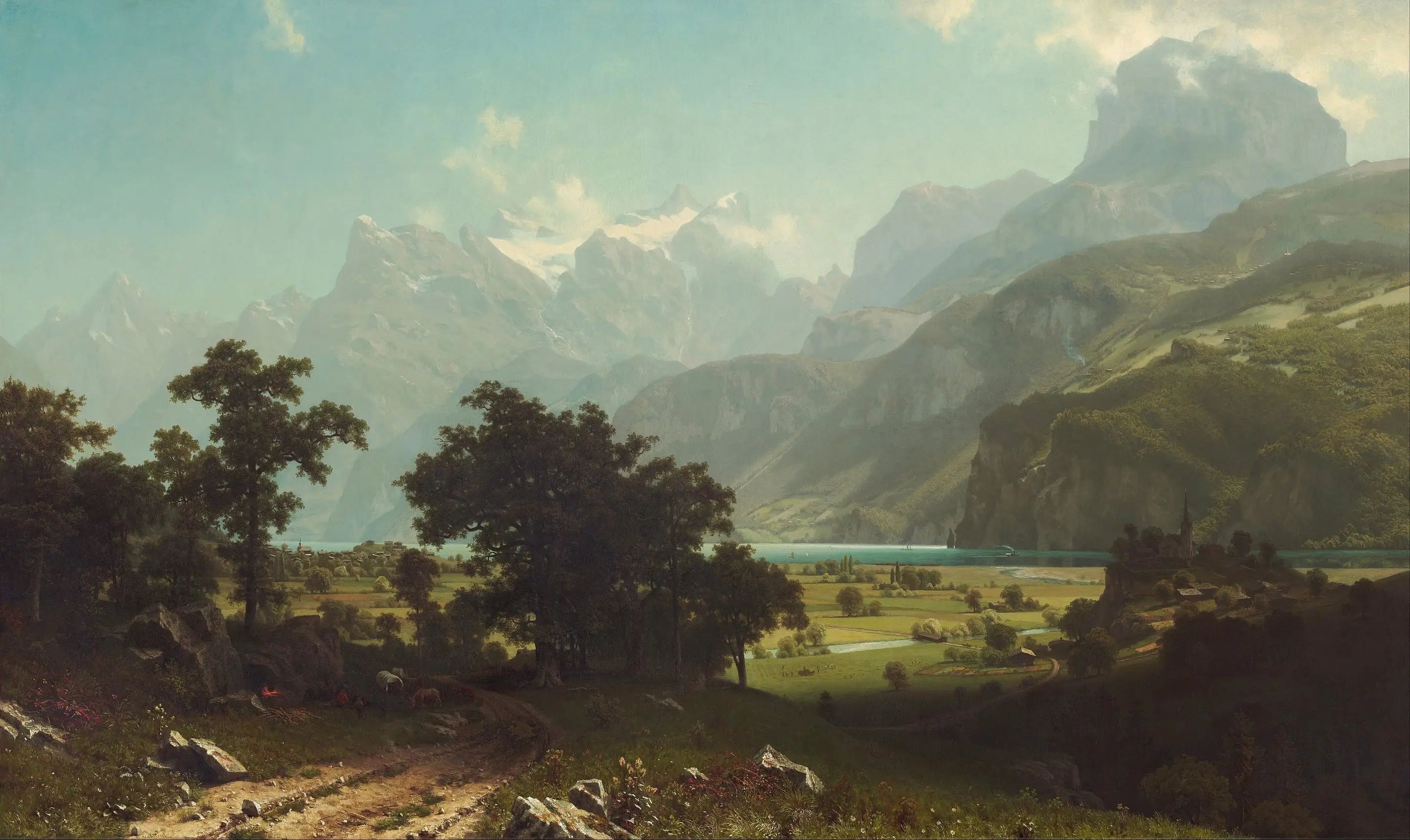 Lac de Lucerne - Albert Bierstadt - Alpha Reproduction