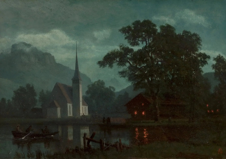 Dört Kanton Gölü, İsviçre - Albert Bierstadt