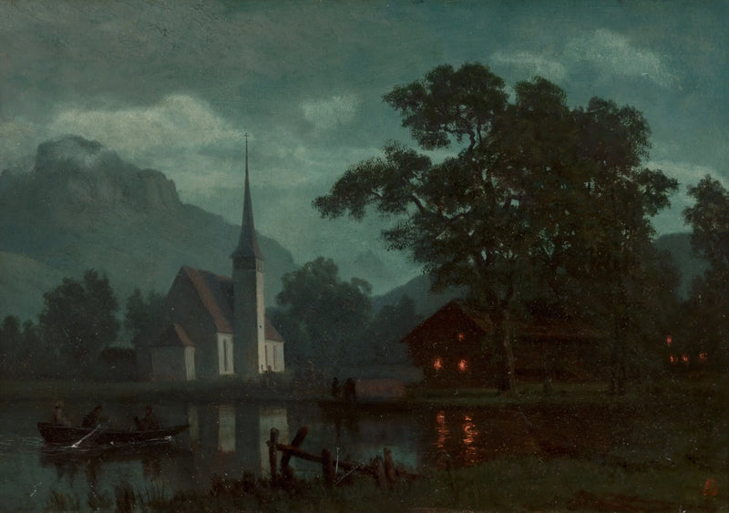 Dört Kanton Gölü, İsviçre - Albert Bierstadt