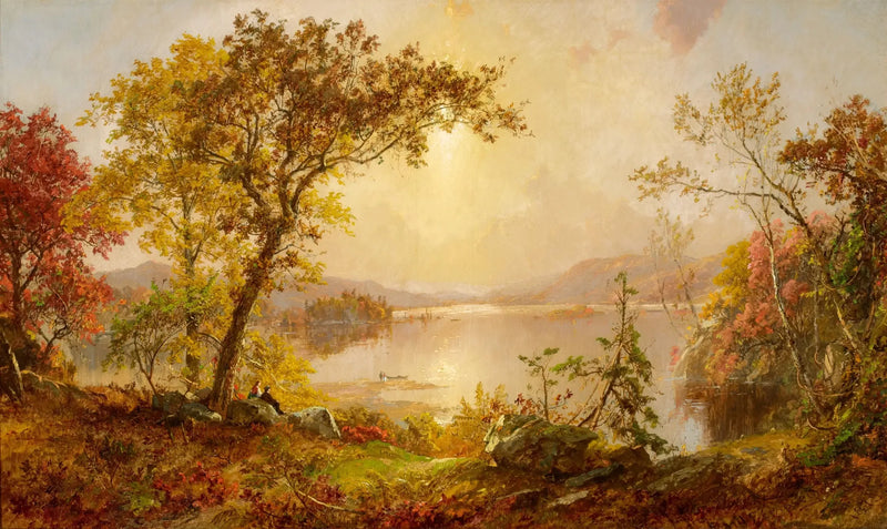 Lac Greenwood, Sonbahar Hudson üzerinde - Jasper Francis Cropsey