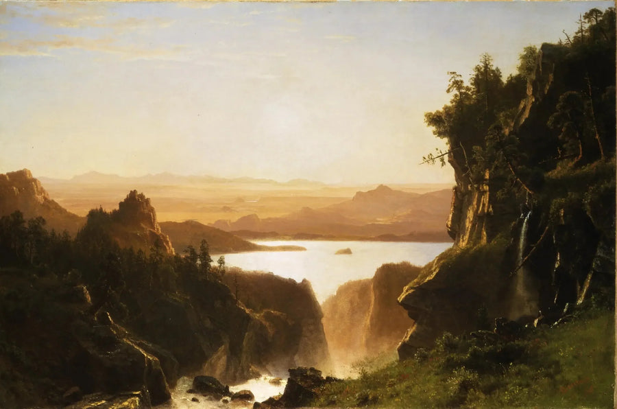 Lac Island, Wind River sırası, Wyoming - Albert Bierstadt