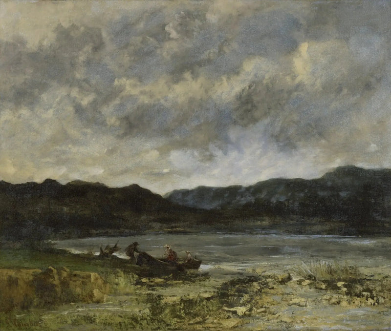 Saint-Point yakınlarındaki göl - Gustave Courbet