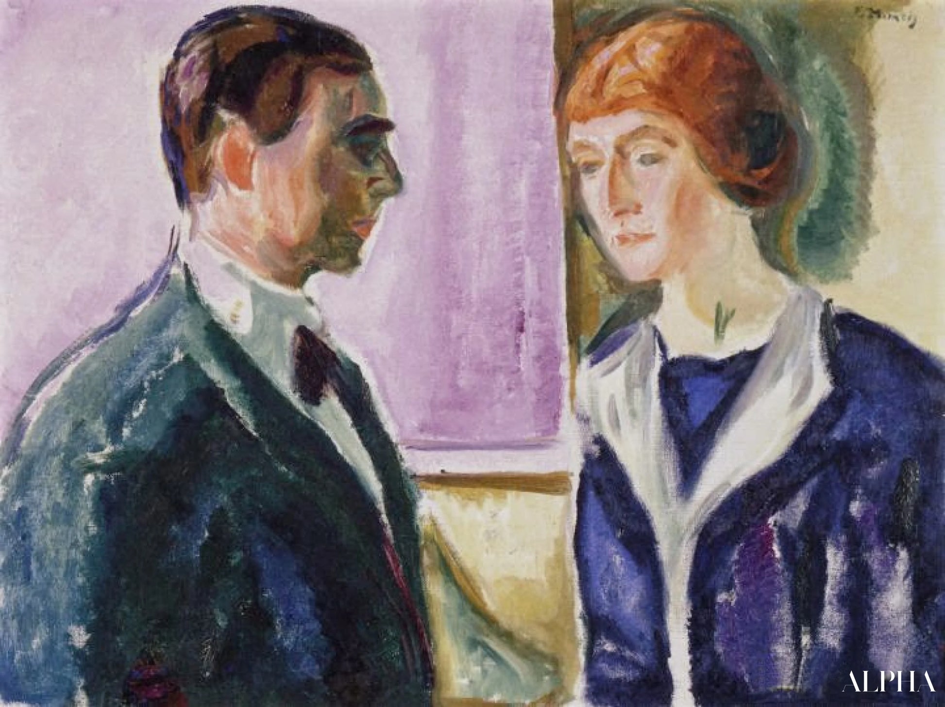 L'adieu - Edvard Munch - Reproductions de tableaux et peintures haut de gamme