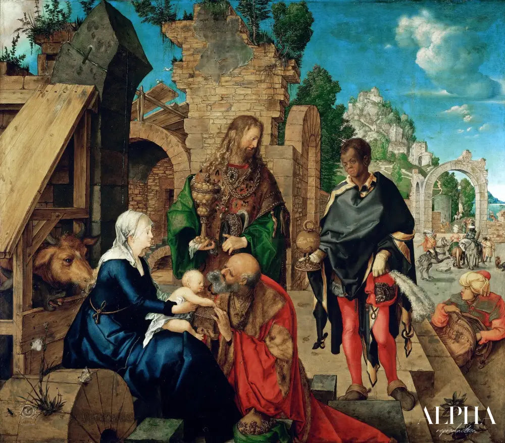 L'adoration des mages - Albrecht Dürer - Reproductions de tableaux et peintures haut de gamme