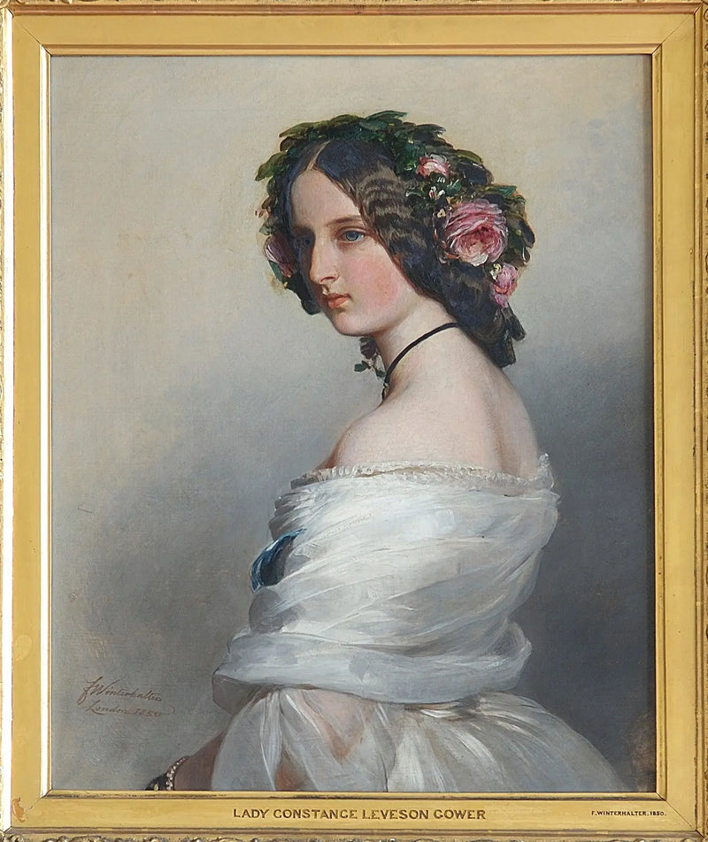 Lady Constance Leveson-Gower (1834-1880), gelecekteki Westminster Düşesi - Franz Xaver Winterhalter