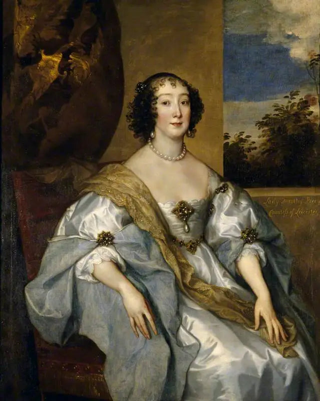 Lady Dorothy Percy, Leicester Kontesi (1598-1659) - Antoine van Dyck