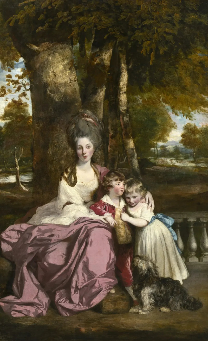 Lady Elizabeth Delmé ve Çocukları - Joshua Reynolds