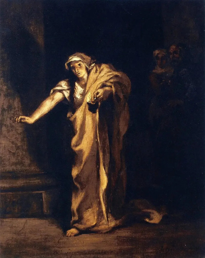 Uykusunda yürüyen Lady Macbeth - Eugène Delacroix