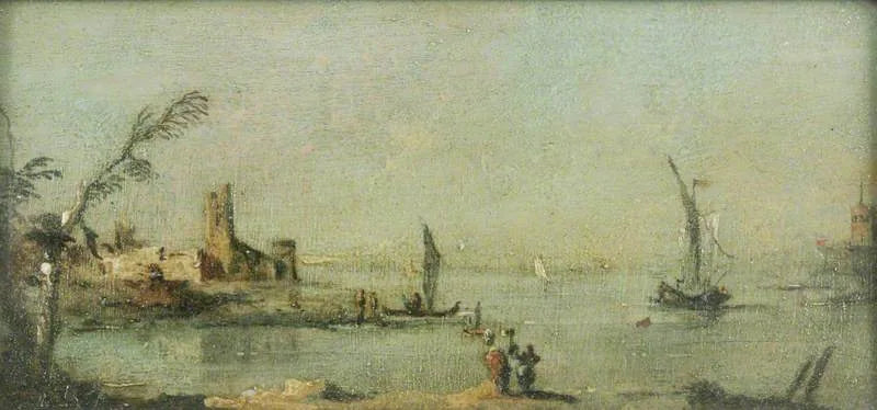 Capriccio Lagünü ve Bir Kilise - Francesco Guardi