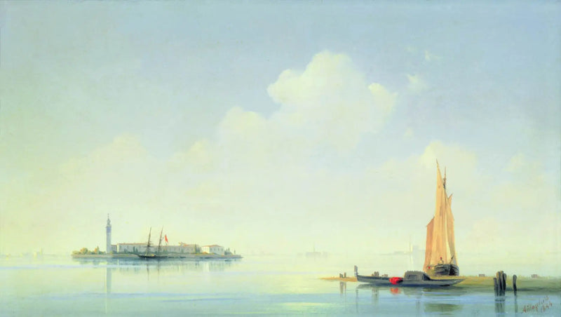 Venedik Lagünü. San Giorgio Adası'ndan Manzara. - Ivan Aïvazovski
