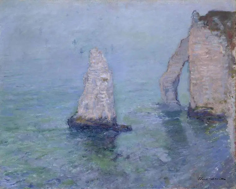 Kayalık iğne ve Aval Kapısı, Étretat - Claude Monet