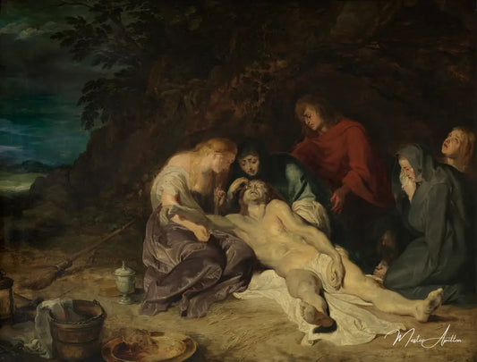 Lamentation sur le Christ mort avec saint Jean et les saintes femmes - Peter Paul Rubens - Reproductions de tableaux et peintures haut de gamme