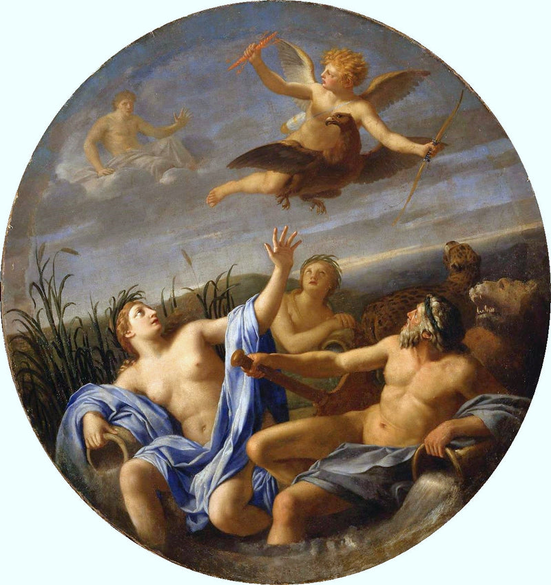 Aşk, Jüpiter'den yıldırımı çalar - Eustache Le Sueur