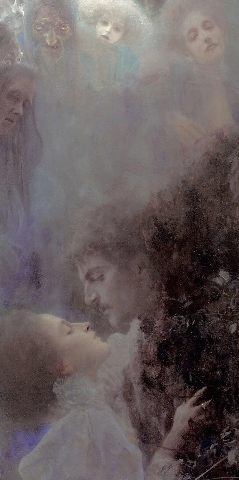 💘 Aşk (detay) – Gustav Klimt (yaklaşık 1895)