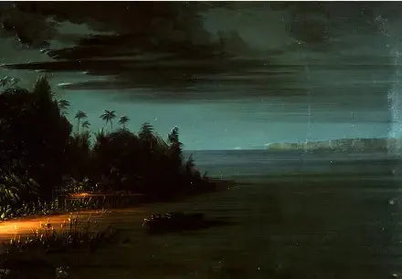 Meşale ışığında atış - George Catlin