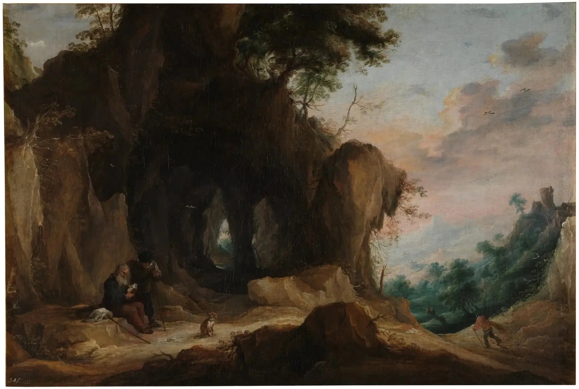 Landscape with a Hermit - David Teniers le Jeune image 1 reproduction réalisée par Alpha Reproduction