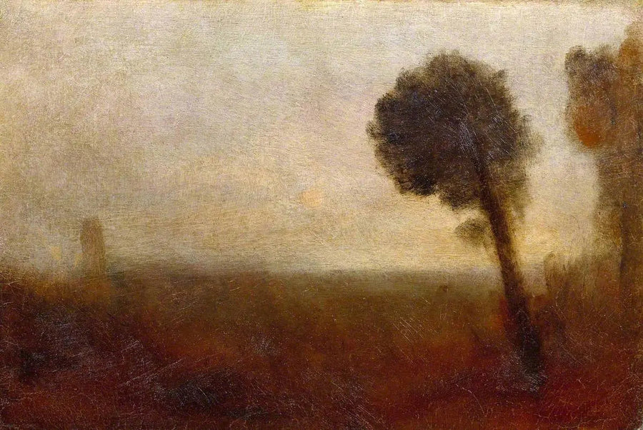 Sağdaki Ağaç ile Manzara - J. M. W. Turner