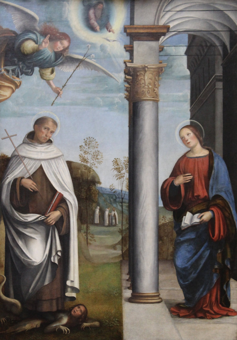 Müjde ve Aziz Albert Carmelit - Francesco Francia